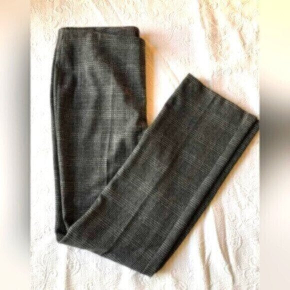 Alison Sheri -Tall High Waist Grey Plaid Dress Pants Women's Sz XL - Picture 1 of 8